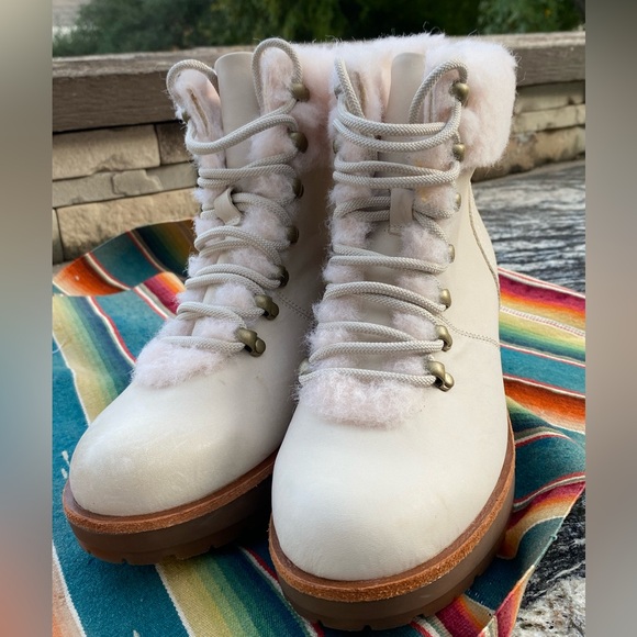 Kork-Ease Winslet Fog Shearling Combo SZ 7 NEW - Picture 4 of 13